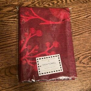 MacKenzie-Childs Red Cardinal Jacquard Cotton Dish Towel